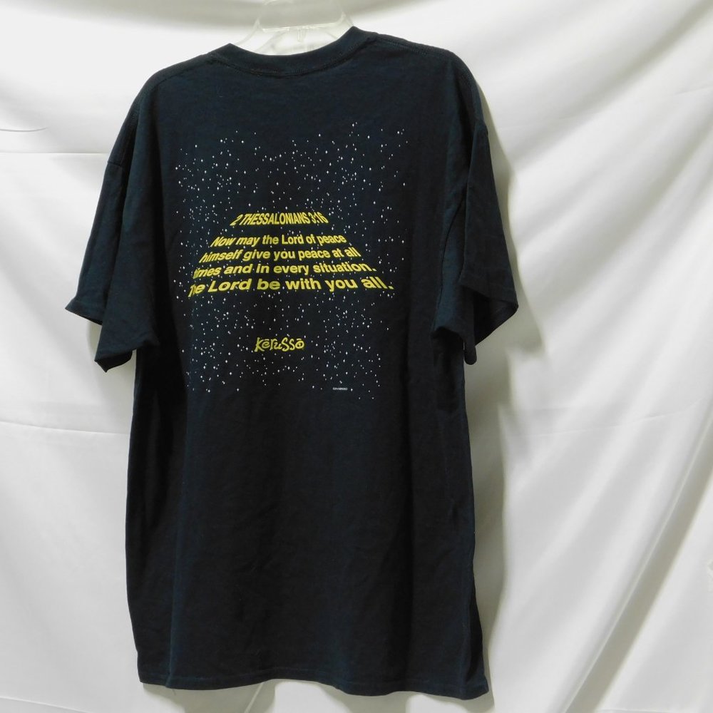 5/$30 Kerusso Christian Star Wars May the Lord Be With T-shirt - Picture 2 of 6